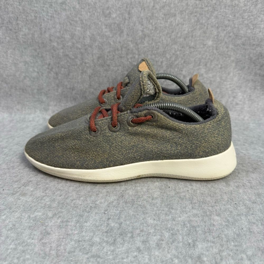 Allbirds Wool Runners Womens Size 7 Grey White Low Top Casual Running Sneakers‎